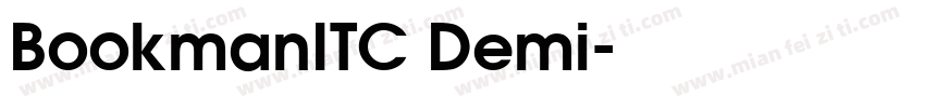 BookmanITC Demi字体转换
